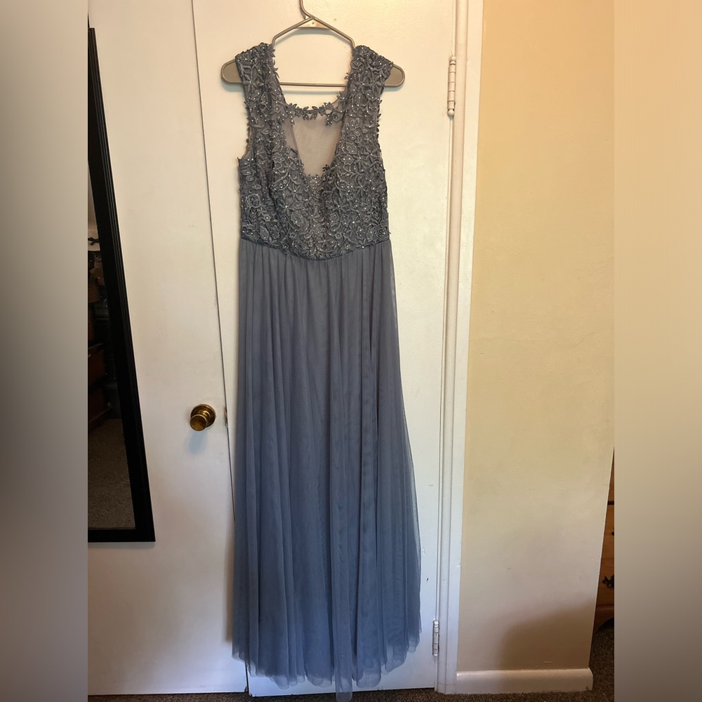 Dusty Blue Prom Dress